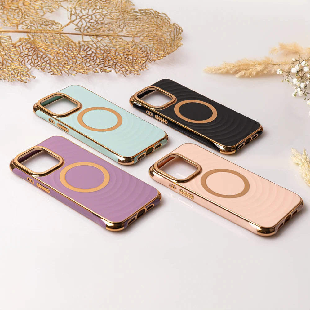 TFO "Circle Glam Mag" dėklas "iPhone 14 Pro 6,1", violetinės spalvos