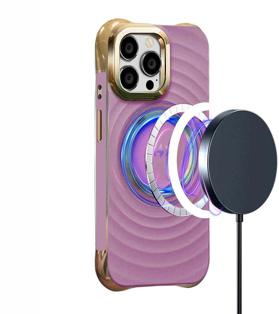 TFO "Circle Glam Mag" dėklas "iPhone 14 Pro 6,1", violetinės spalvos