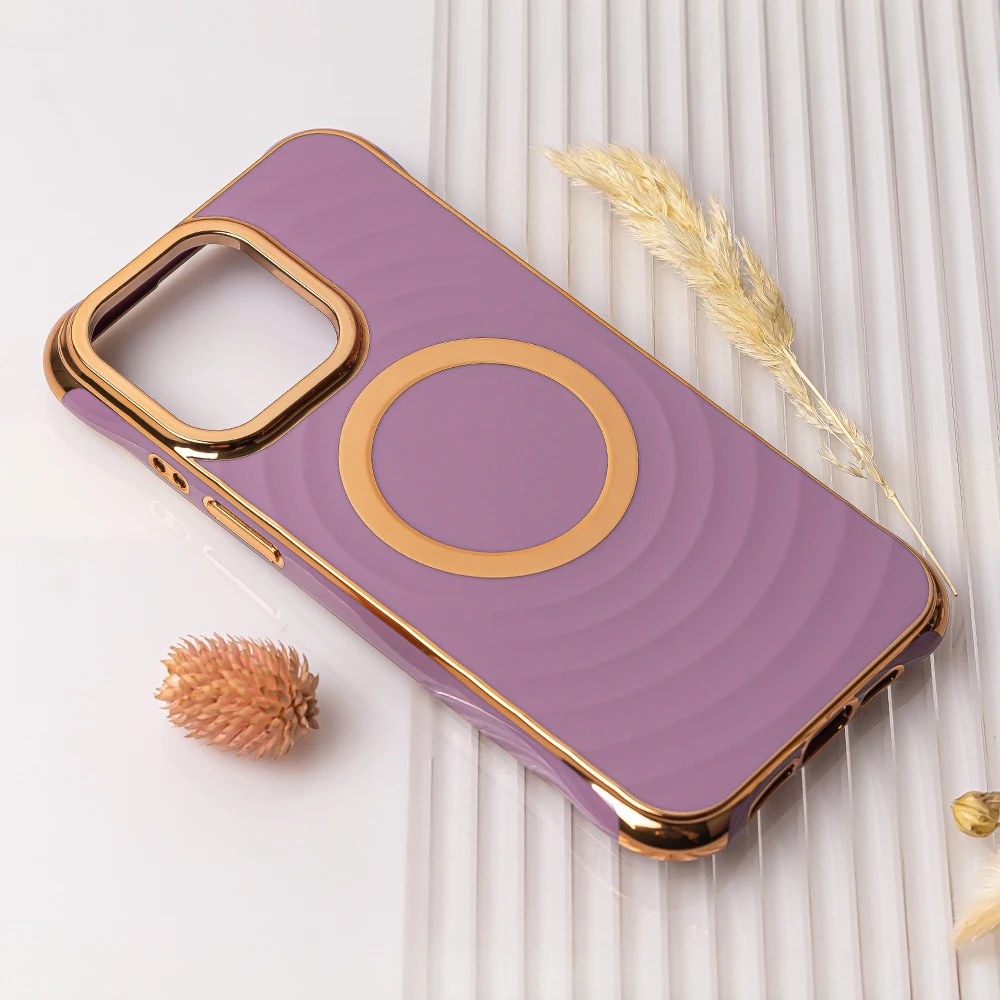 TFO "Circle Glam Mag" dėklas "iPhone 14 Pro 6,1", violetinės spalvos