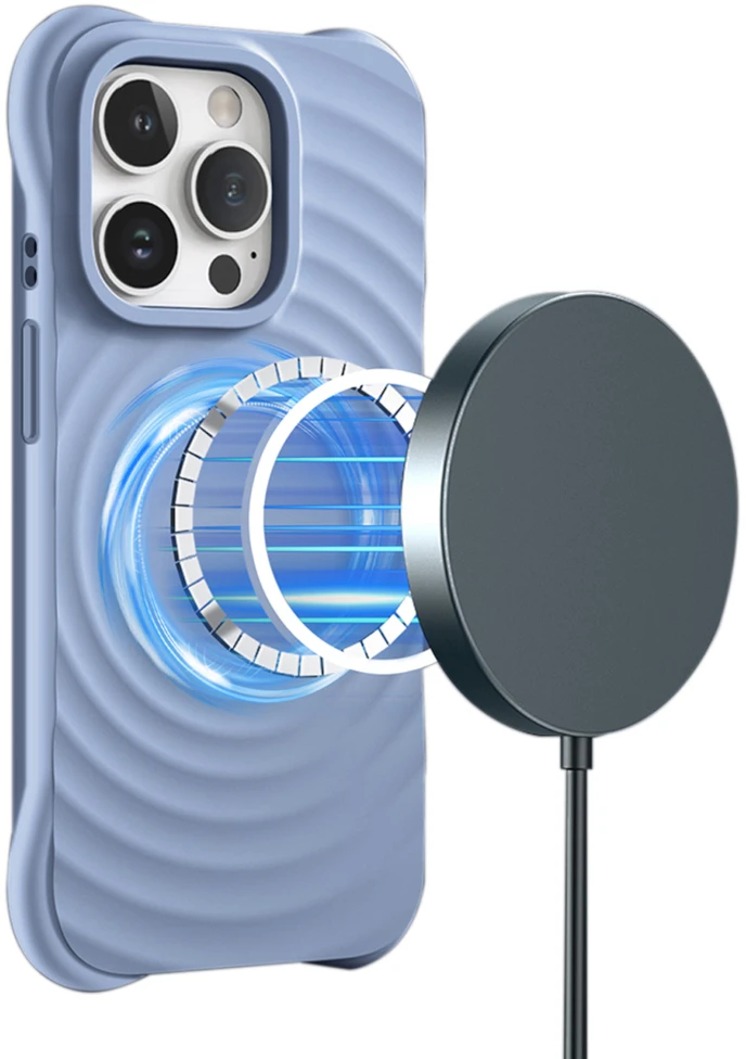 TFO Magnetinis dėklas Circle Mag telefonui iPhone 13 Pro 6,1, mėlynas
