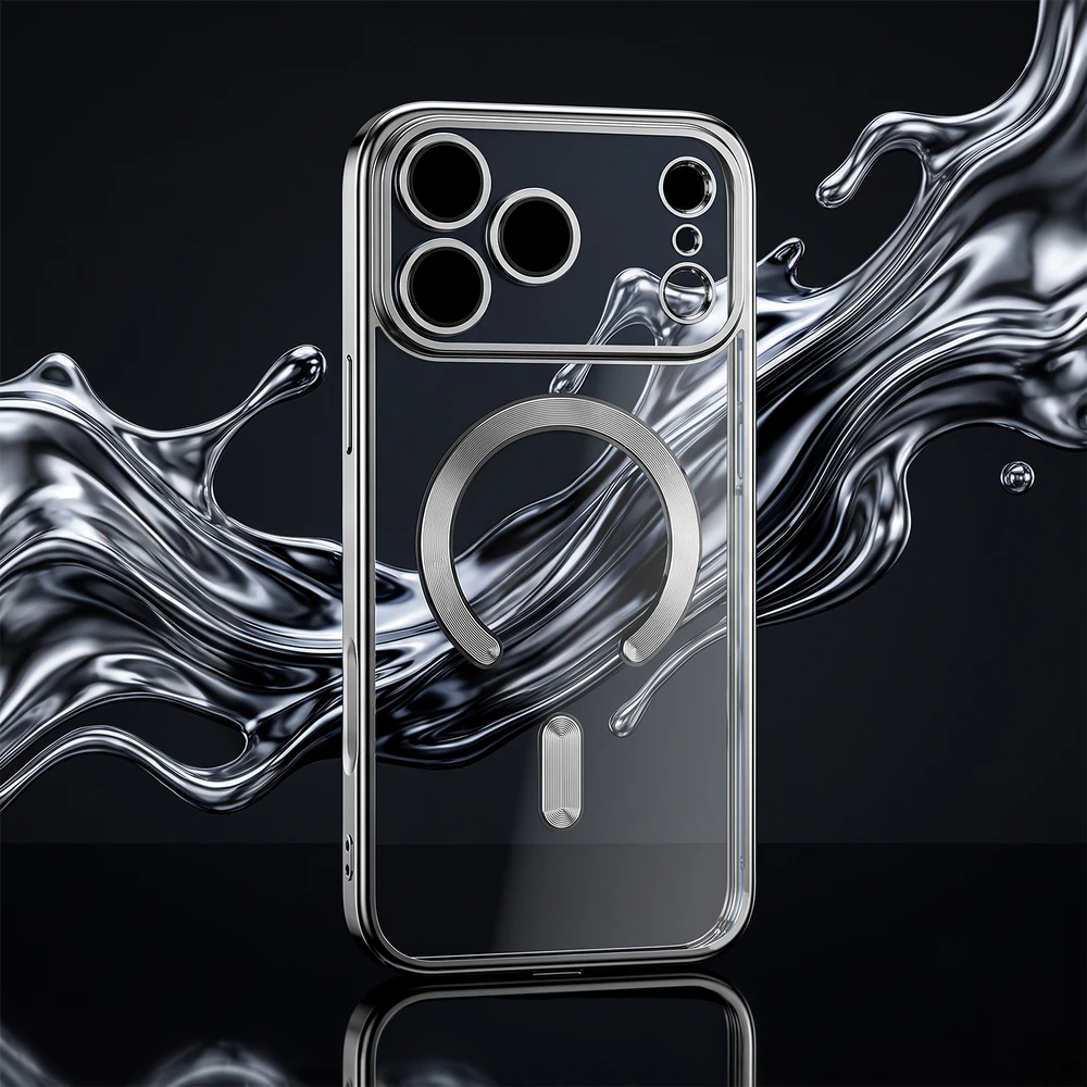 TFO Color Chrome Mag dėklas, skirtas iPhone 17 Pro 6,3" / 18 Pro 6,3" sidabrinis