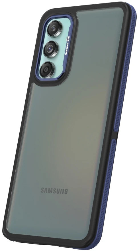 TFO Crystal Juodas dėklas Samsung Galaxy M55 5G mėlynas