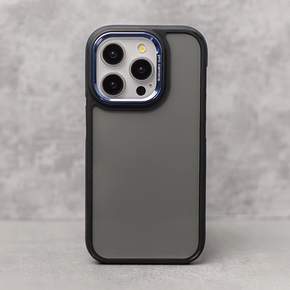 TFO Crystal Juodas dėklas Samsung Galaxy M55 5G mėlynas