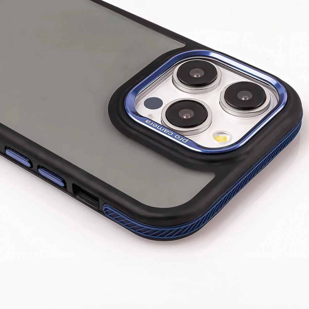 TFO Crystal Juodas dėklas Samsung Galaxy M55 5G mėlynas