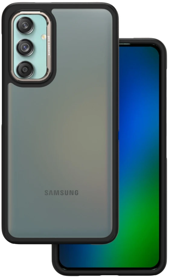TFO Crystal Juodas dėklas, skirtas Samsung Galaxy M55 5G, pilkas