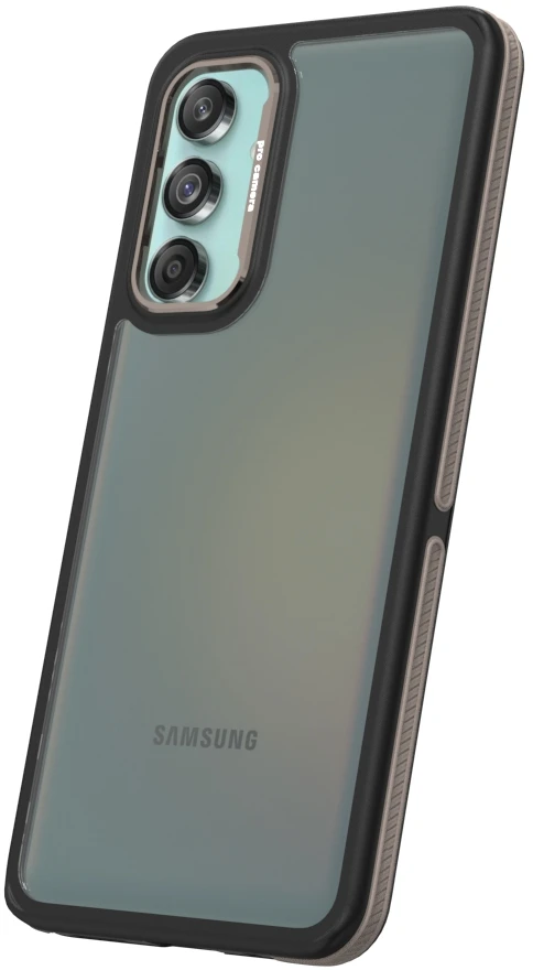 TFO Crystal Juodas dėklas, skirtas Samsung Galaxy M55 5G, pilkas