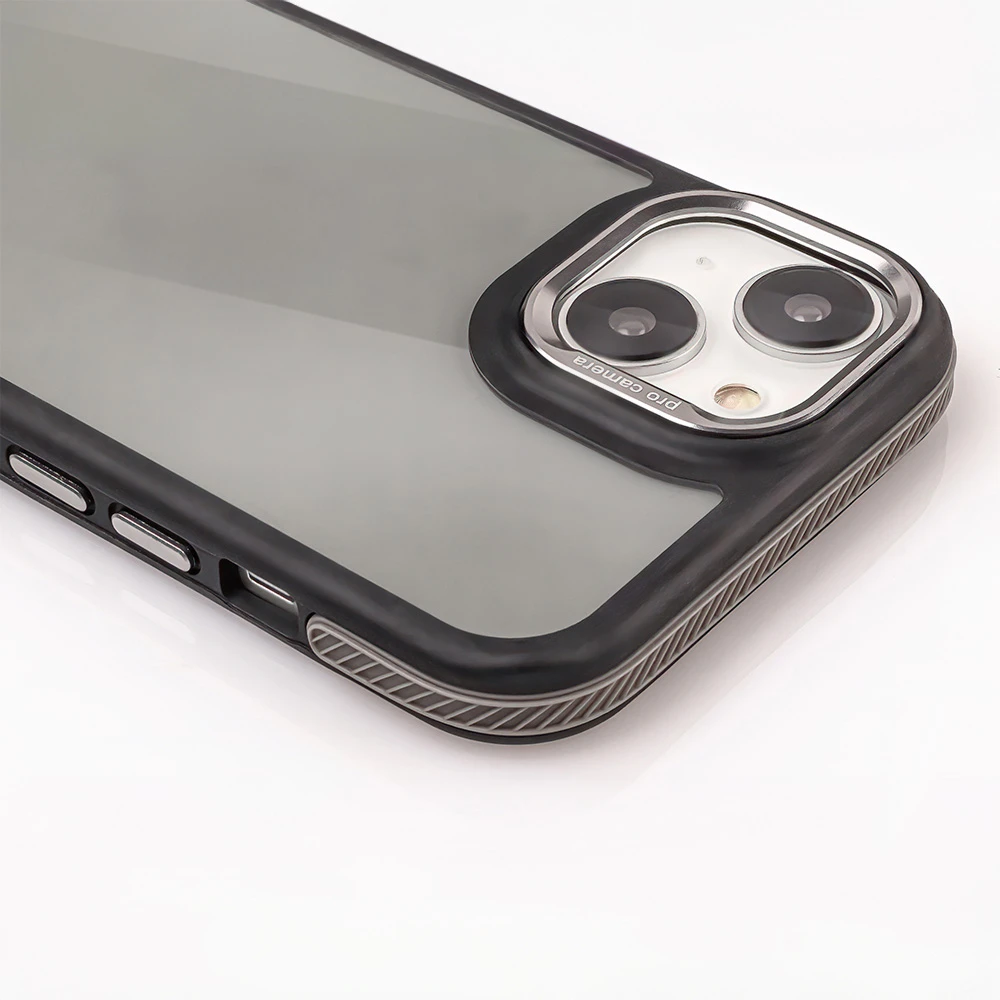 TFO Crystal Juodas dėklas, skirtas Samsung Galaxy M55 5G, pilkas