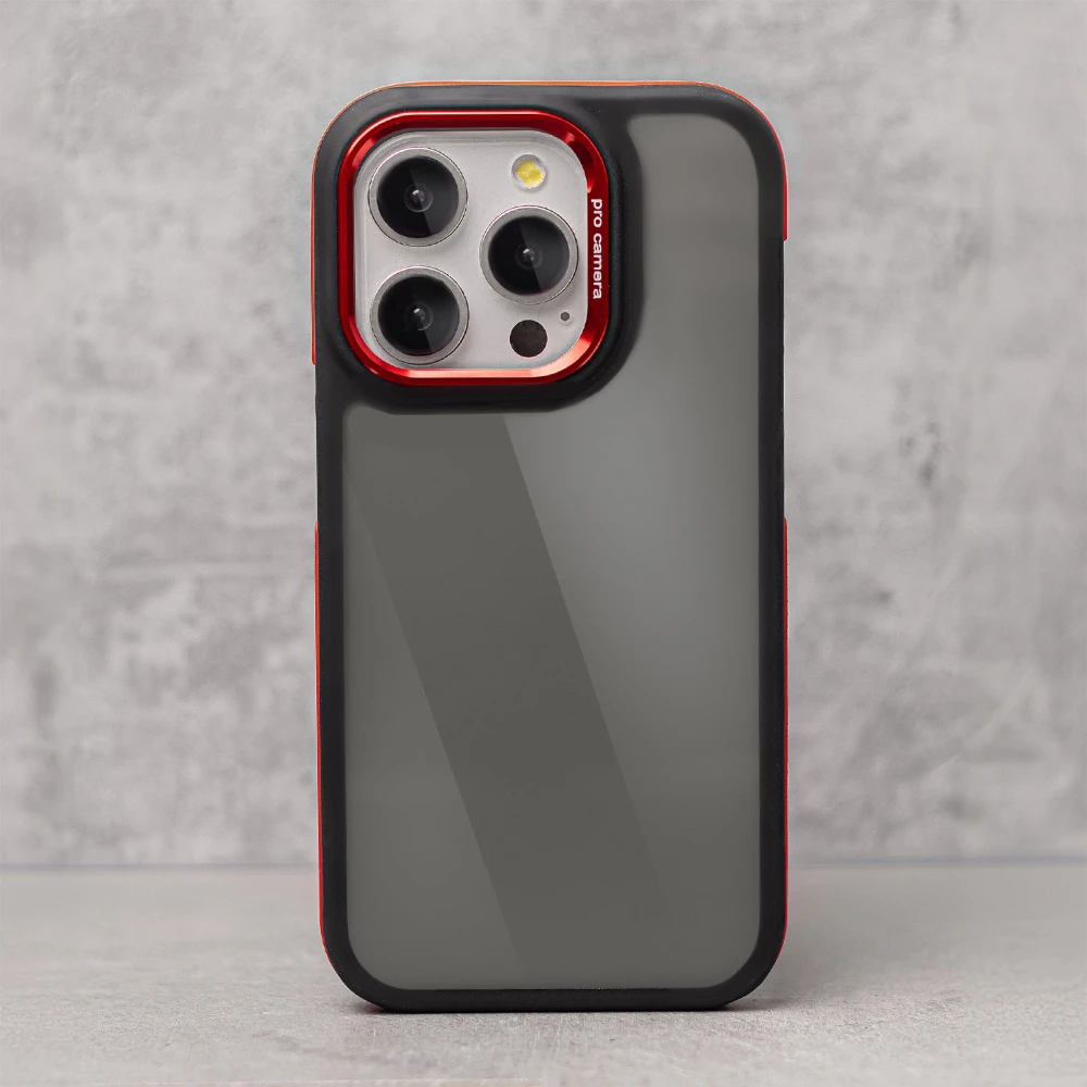 TFO Crystal Juodas dėklas, skirtas Xiaomi Redmi Note 14 5G (Global) raudonas