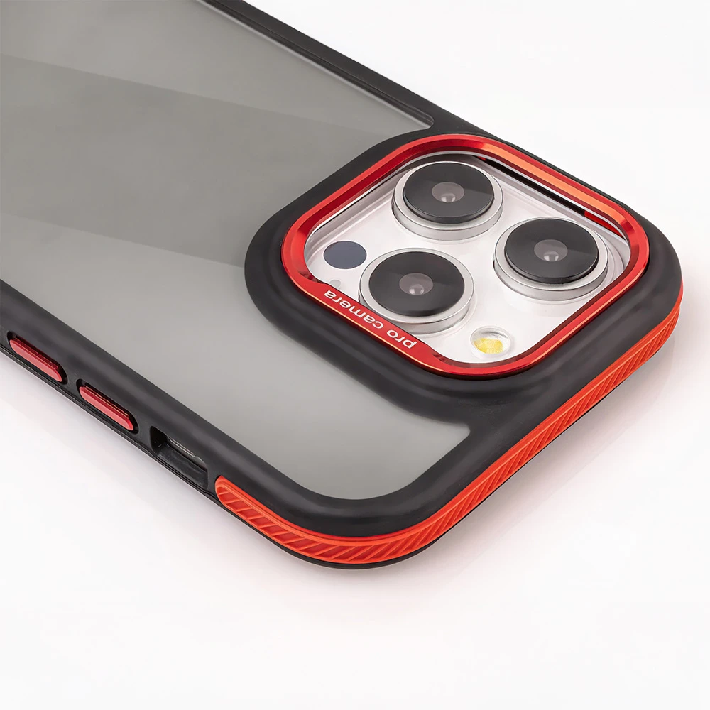 TFO Crystal Juodas dėklas, skirtas Xiaomi Redmi Note 14 5G (Global) raudonas