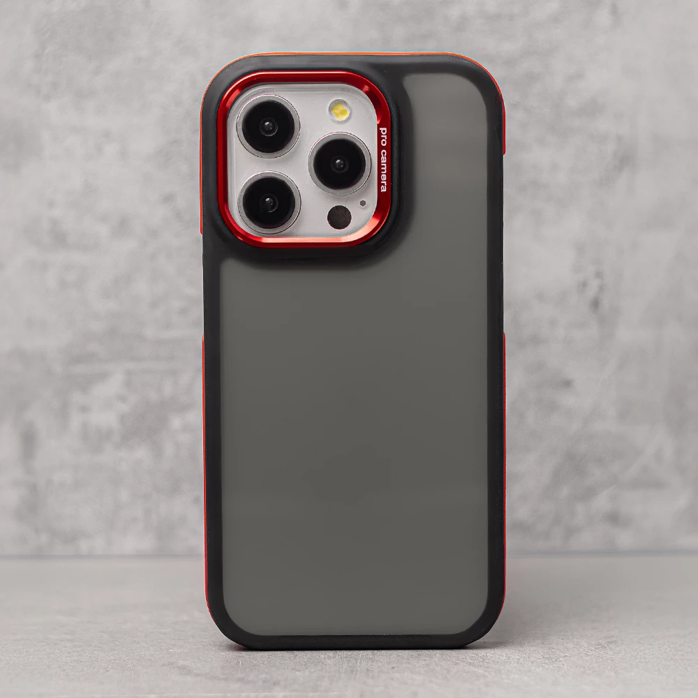 TFO Crystal Juodas dėklas, skirtas Xiaomi Redmi Note 14 5G (Global) raudonas