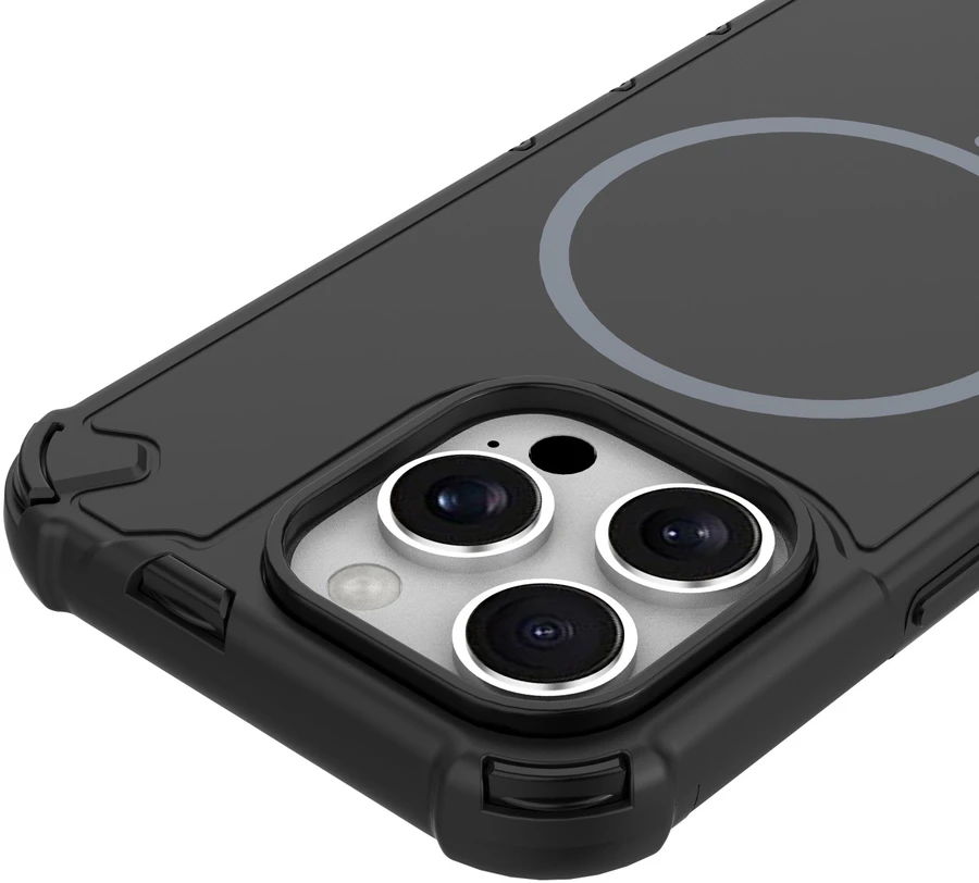 TFO Defender 2in1 Mag dėklas, skirtas iPhone 15 Pro 6,1" juodas