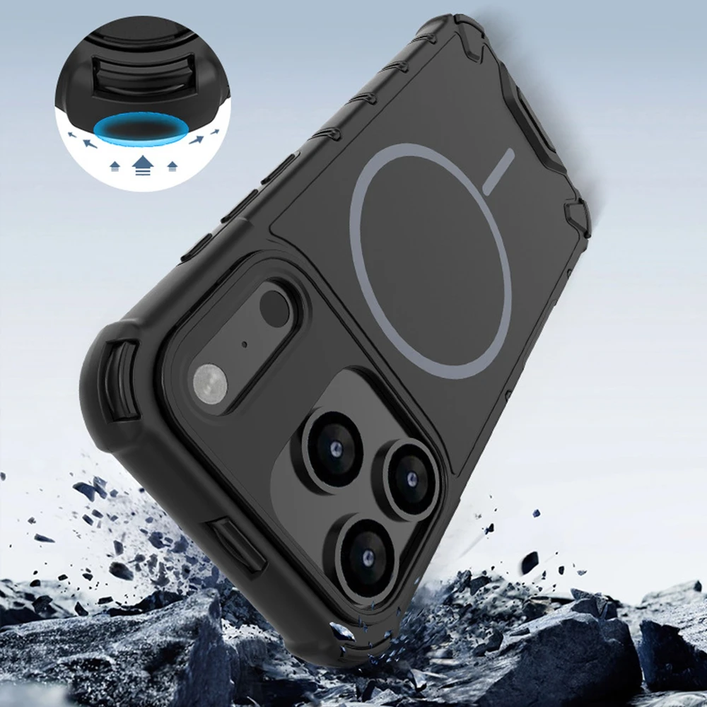 TFO Defender 2in1 Mag dėklas, skirtas iPhone 15 Pro 6,1" juodas