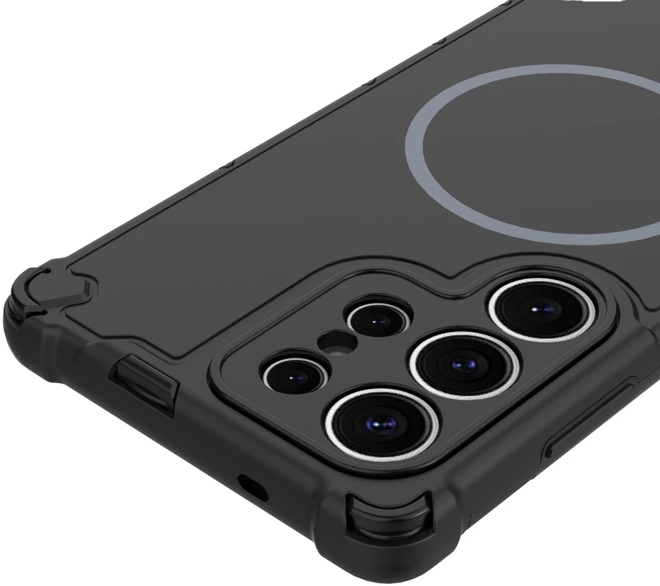 TFO Defender 2in1 Mag dėklas, skirtas Samsung Galaxy S25 Ultra, juodas