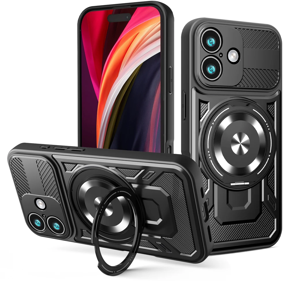 TFO „Defender Armor Mag“ dėklas, skirtas „iPhone 17“ 6,3" juodas