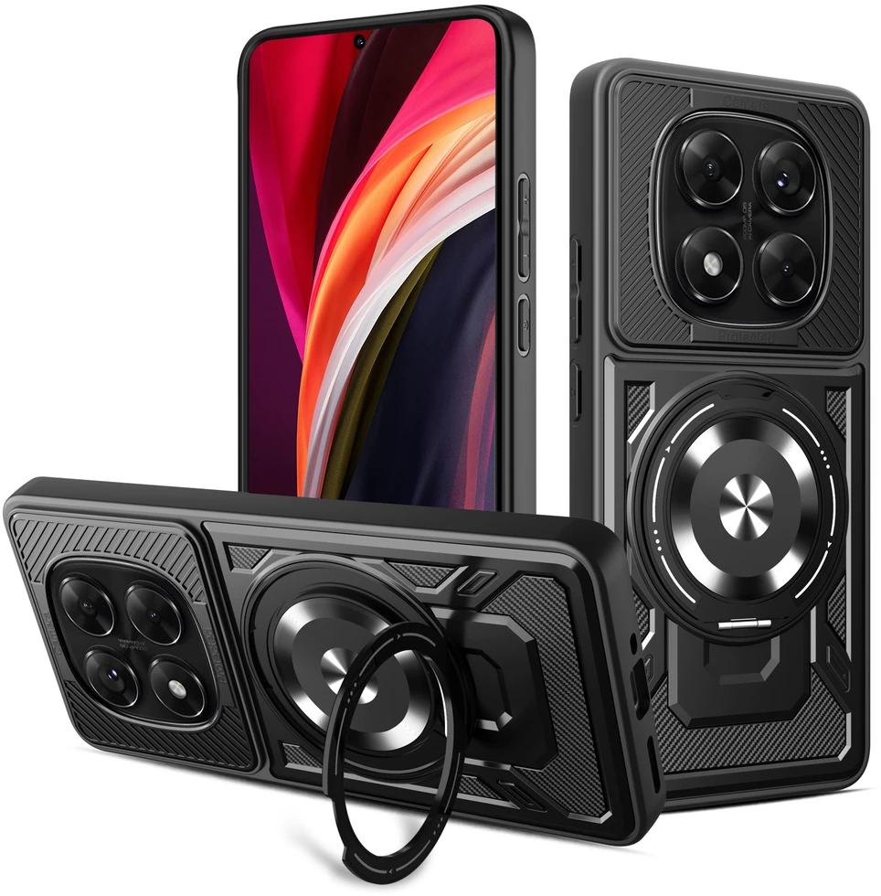 TFO „Defender Armor Mag“ dėklas, skirtas „Xiaomi Redmi Note 14 Pro 5G“, juodas