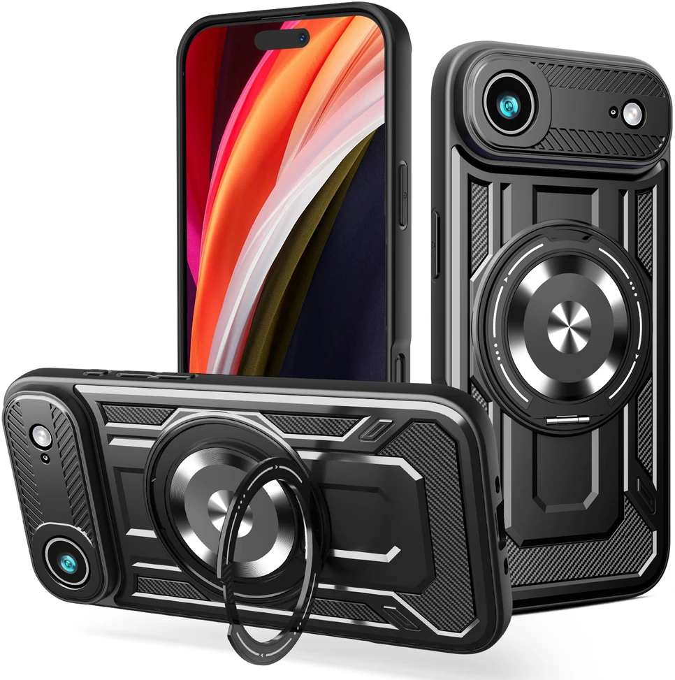 TFO Defender Armor Mag dėklas, skirtas iPhone 17 Air 6,6" juodas