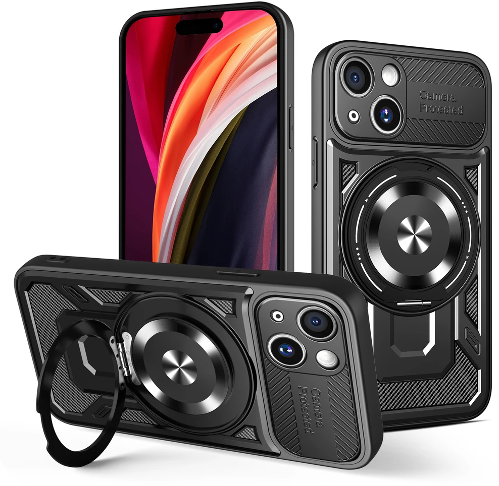 TFO Defender Armor Mag dėklas, skirtas iPhone 15 6,1" juodas