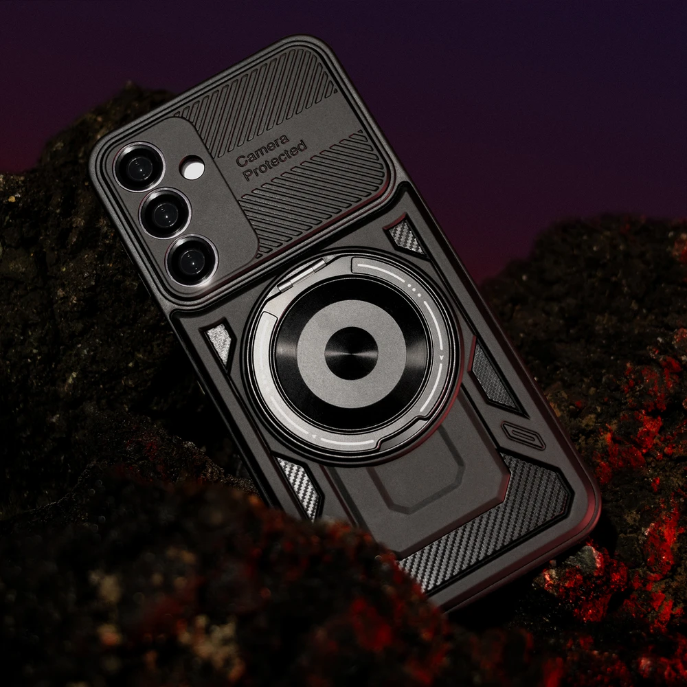 TFO Defender Armor Mag dėklas, skirtas Samsung Galaxy S26, juodas