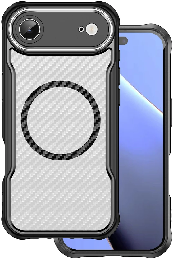 TFO Defender Carbon Mag dėklas iPhone 17 Air 6,6" juodas