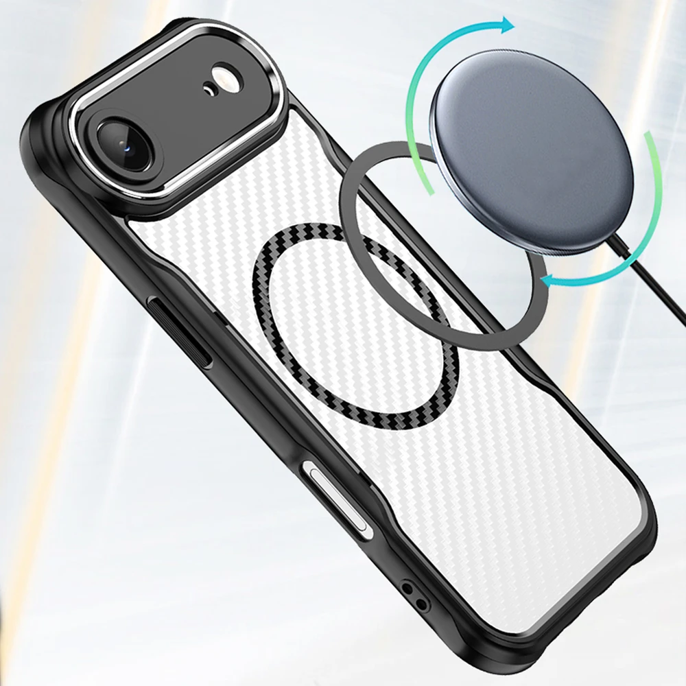 TFO Defender Carbon Mag dėklas iPhone 17 Air 6,6" juodas