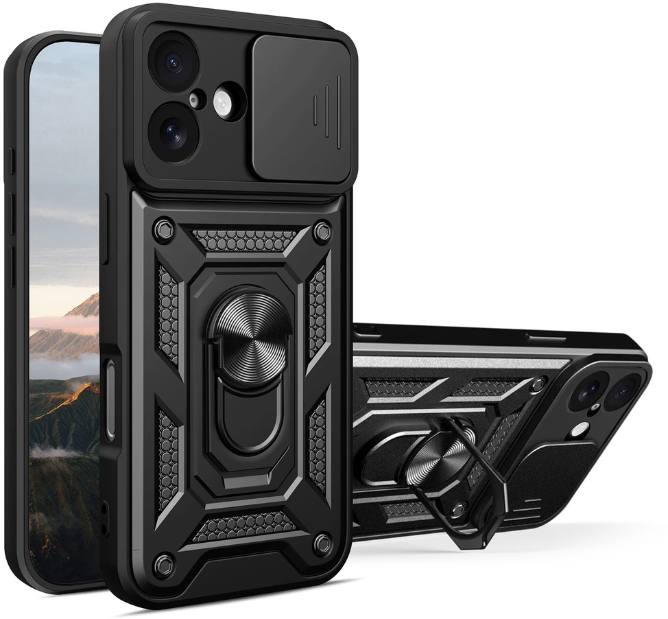 TFO Defender Slide dėklas, skirtas iPhone 17 6,3" juodas