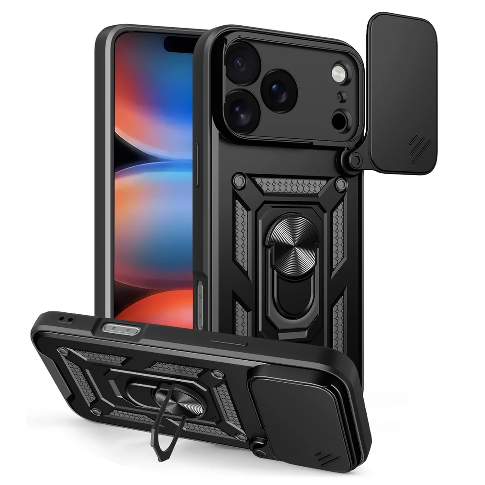 TFO Defender Slide dėklas, skirtas iPhone 17 Pro Max 6,9" juodas