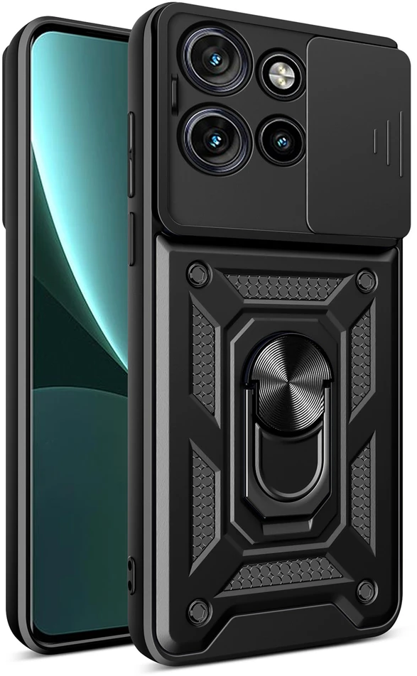 TFO "Defender Slide" dėklas, skirtas "Motorola Edge 50 Neo", juodas