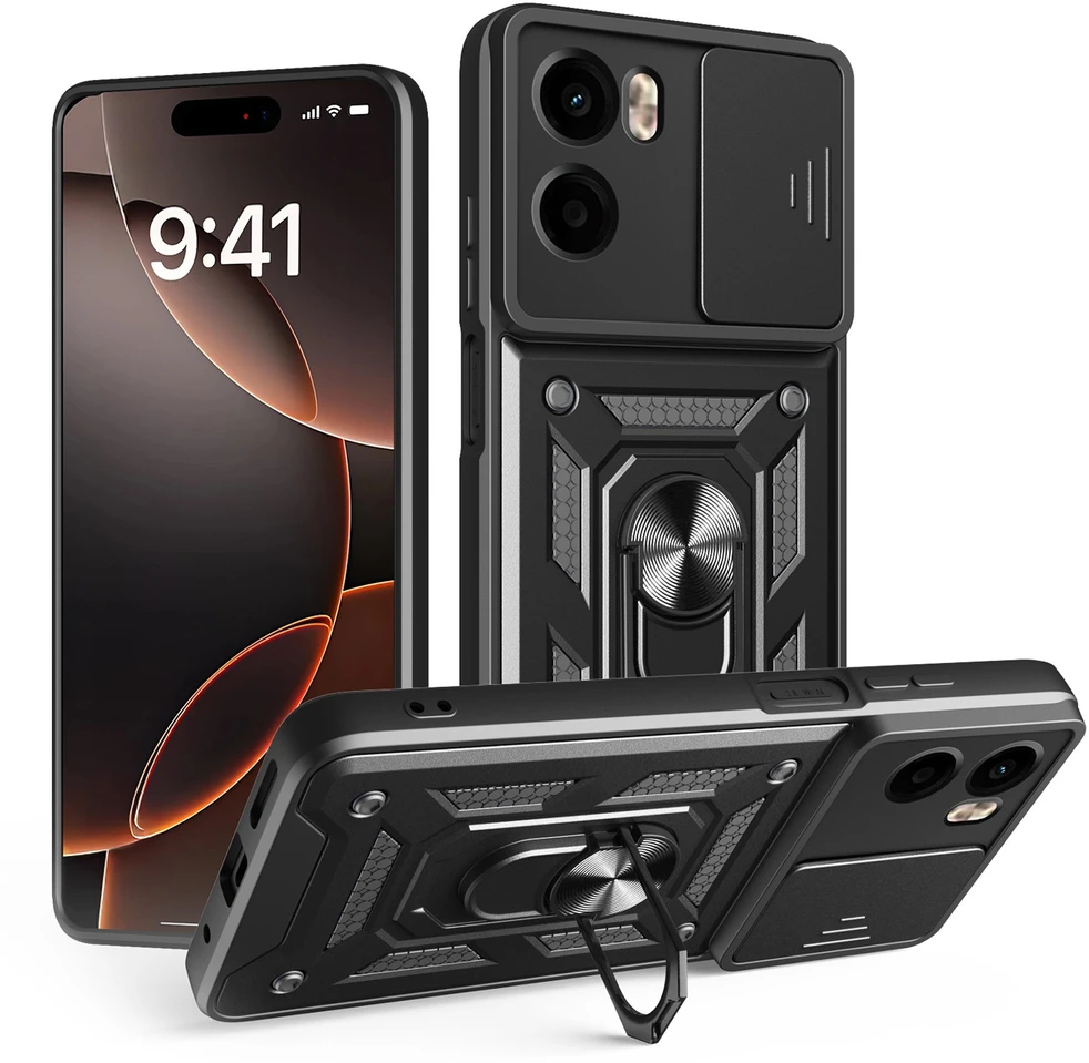 TFO Defender Slide dėklas, skirtas Xiaomi Redmi Note 15 Pro Plus 5G (EU), juodas