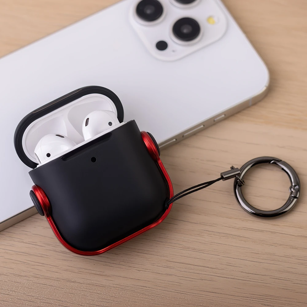 TFO "Airpods" ausinių "Airpods 2" dėklas raudonas