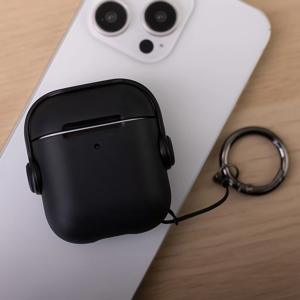 TFO "Airpods" ausinių "Airpods 2" dėklas juodas