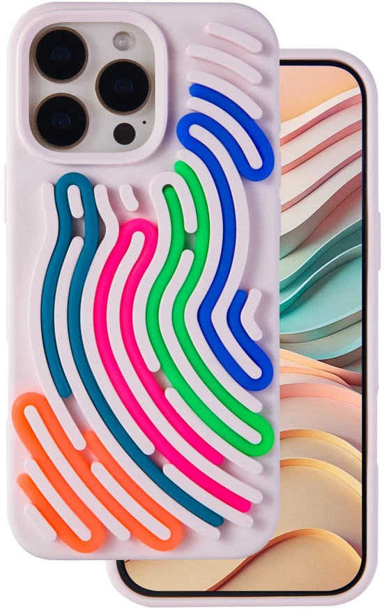 TFO „DIY“ gyvatės odos imitacijos dėklas, skirtas „iPhone 16 Pro Max“ 6,9" rožinės spalvos