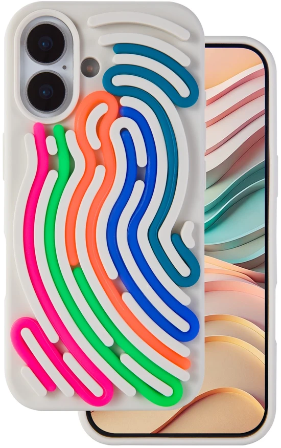 TFO „DIY“ gyvatės odos imitacijos dėklas, skirtas „iPhone 16“ 6,1" smėlio spalvos