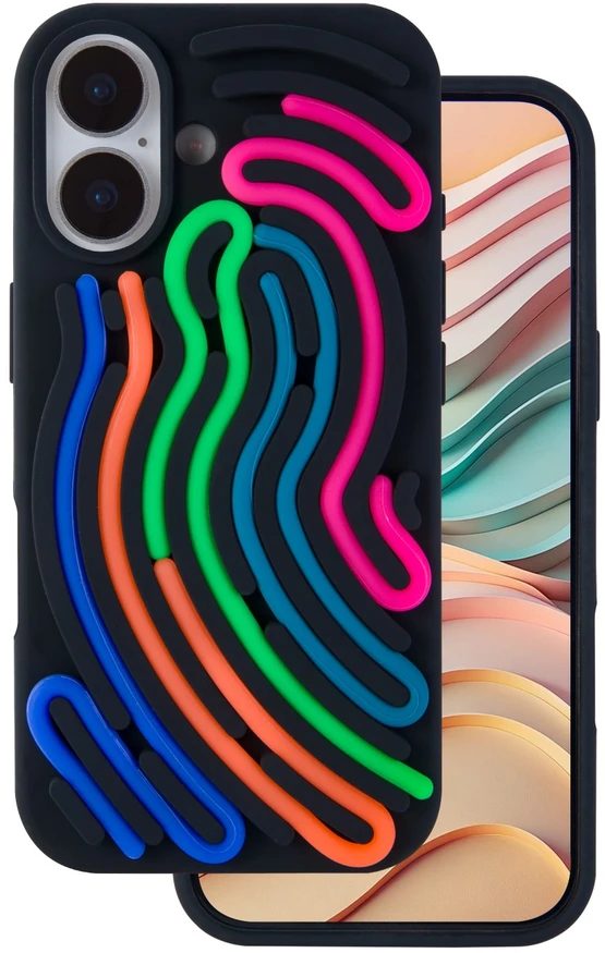 TFO DIY gyvatės odos imitacijos dėklas, skirtas iPhone 17 6,3" juodas