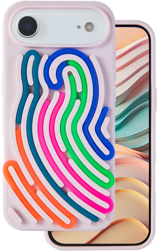 TFO „DIY“ gyvatės odos imitacijos dėklas, skirtas „iPhone 17 Air“ 6,6", rožinis