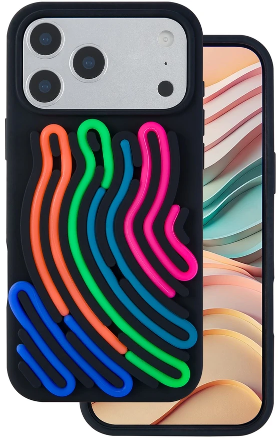 TFO DIY gyvatės odos imitacijos dėklas iPhone 17 Pro 6,3" juodas
