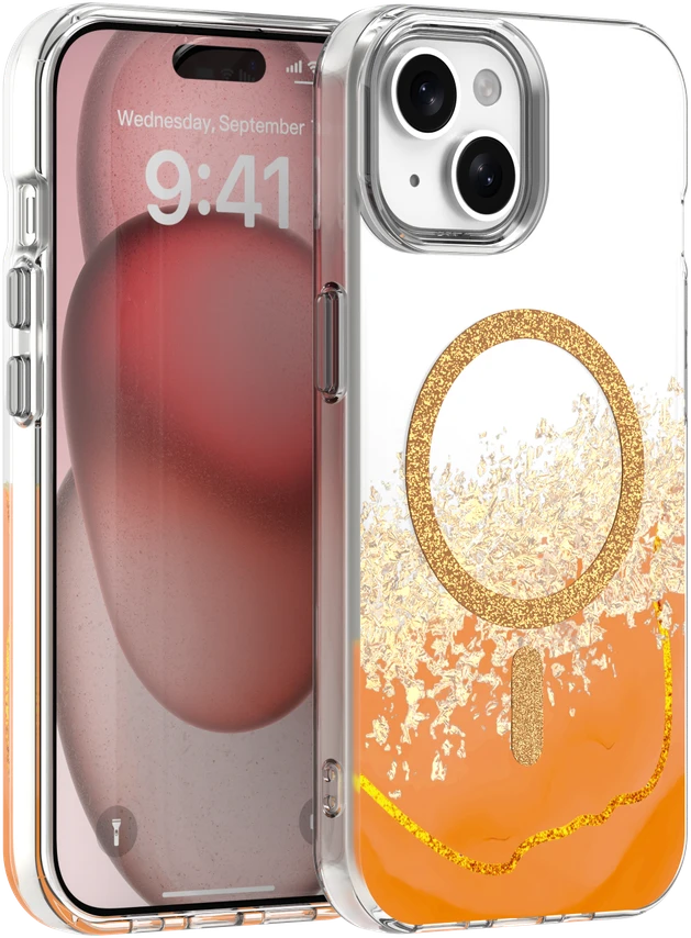 TFO Epoxy Mag dėklas iPhone 13 / 14 6,1" oranžinis