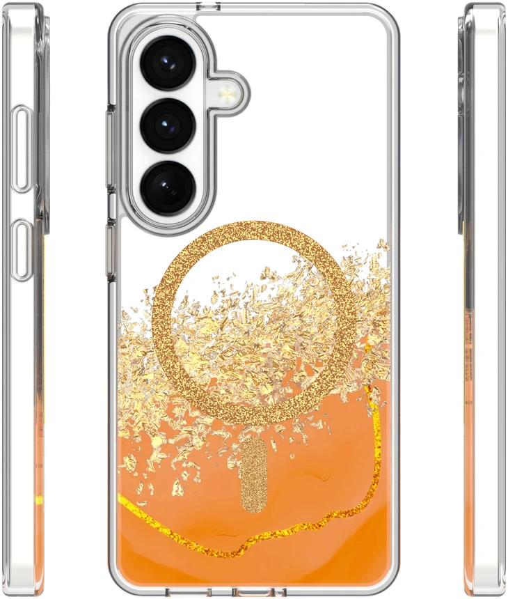 TFO Epoxy Mag dėklas Samsung Galaxy S24 / S25 oranžinis