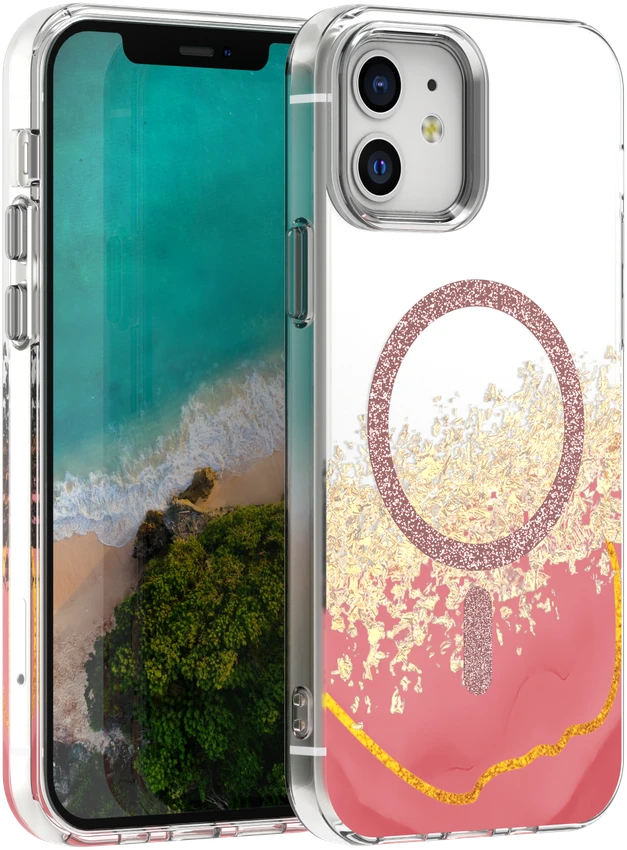 TFO Epoxy Mag dėklas, skirtas iPhone 12 / 12 Pro 6,1" rožinis
