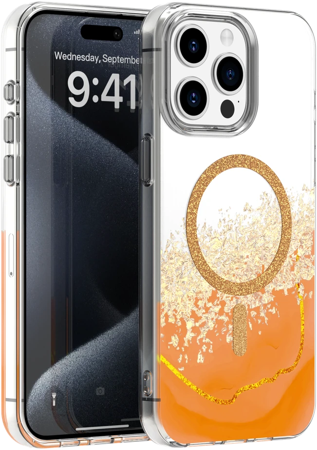 TFO Epoxy Mag dėklas, skirtas iPhone 15 Pro 6,1" oranžinis