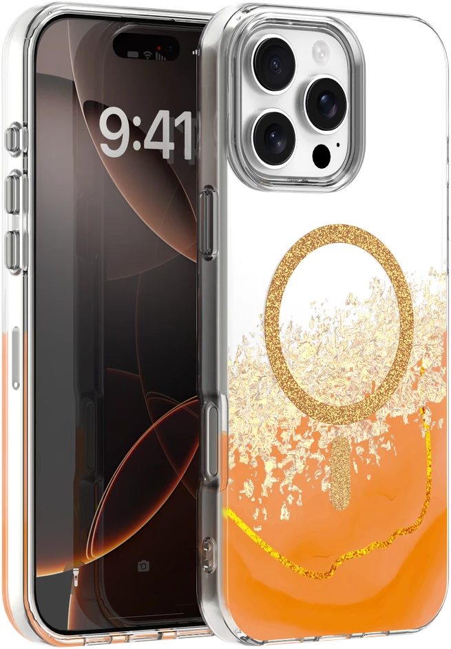 TFO Epoxy Mag dėklas, skirtas iPhone 16 Pro 6,3" oranžinis