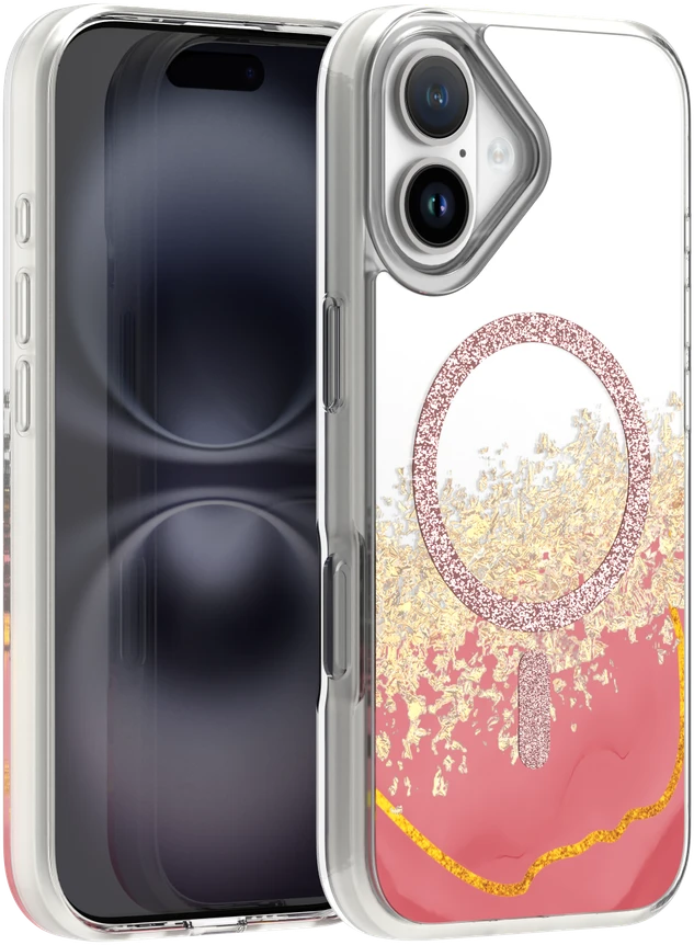 TFO Epoxy Mag dėklas, skirtas iPhone 16 6,1" rožinis