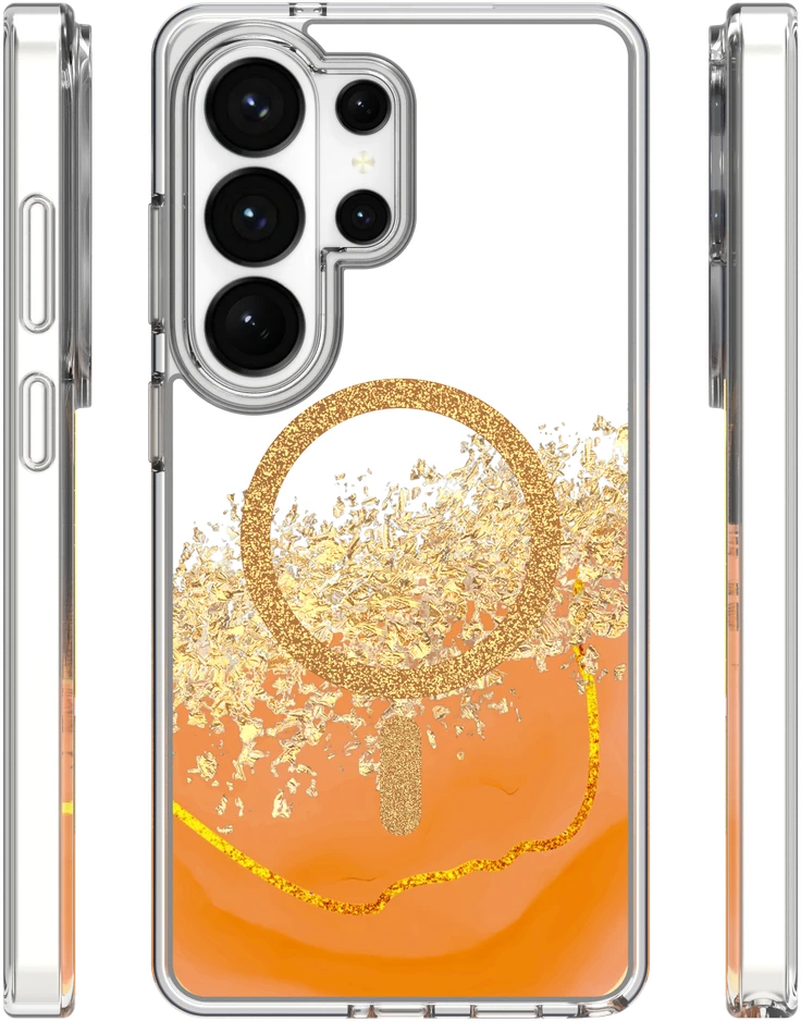 TFO Epoxy Mag dėklas, skirtas Samsung Galaxy S25 Ultra, oranžinis