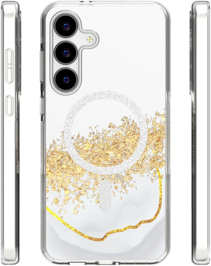 TFO Epoxy Mag dėklas, skirtas Samsung Galaxy S25 FE, baltas