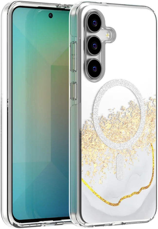 TFO Epoxy Mag dėklas, skirtas Samsung Galaxy S25 FE, baltas