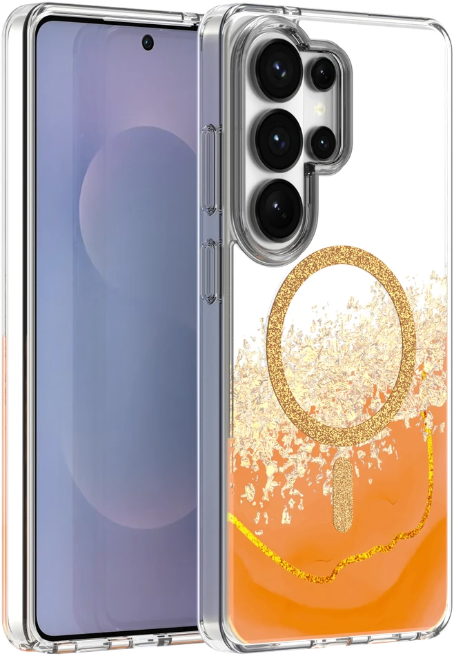 TFO Epoxy Mag dėklas, skirtas Samsung Galaxy S25 Ultra, oranžinis