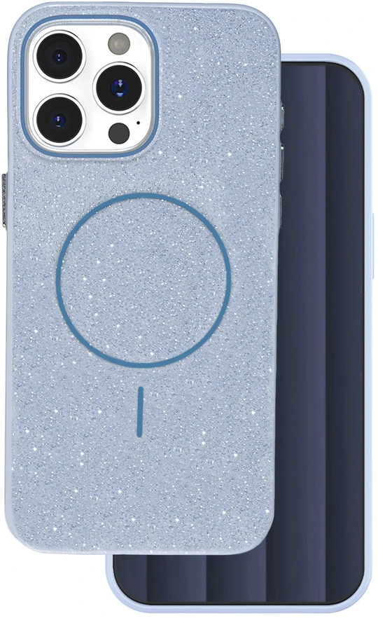 TFO „Glitter Thin Mag“ dėklas, skirtas „iPhone 15 Pro“ 6,1" mėlynas