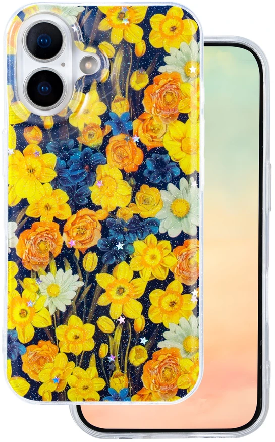TFO Glow Glam dėklas iPhone 17 6,3" oranžinis
