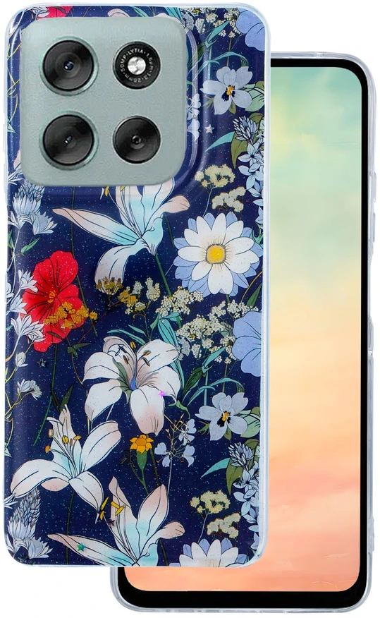 TFO Glow Glam dėklas Motorola Moto G86 mėlynas