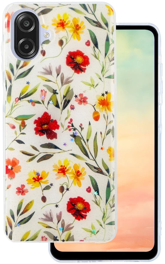 TFO Glow Glam dėklas Samsung Galaxy A07 4G / A08 baltas
