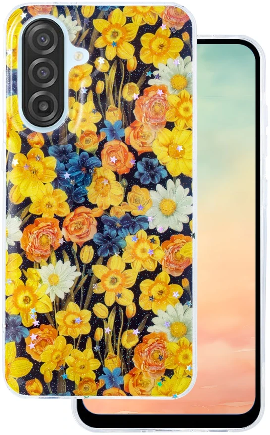 TFO Glow Glam dėklas Samsung Galaxy A17 4G / A17 5G / A18 5G oranžinis
